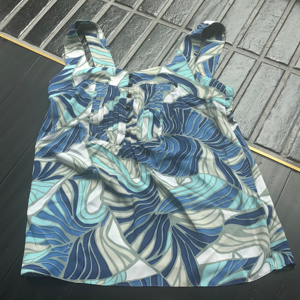 Banana Republic tropical print tank top
